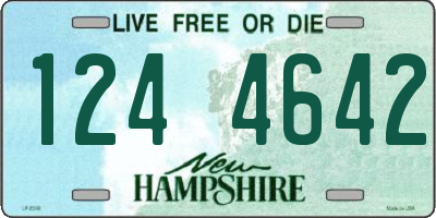 NH license plate 1244642