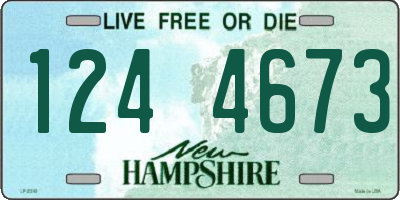 NH license plate 1244673