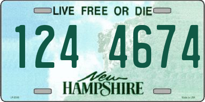 NH license plate 1244674