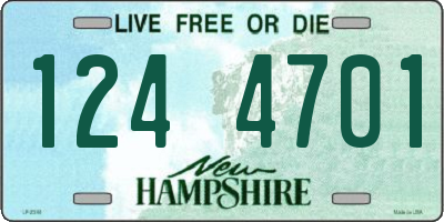 NH license plate 1244701