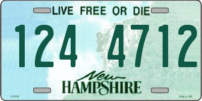 NH license plate 1244712