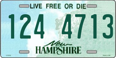 NH license plate 1244713