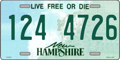 NH license plate 1244726