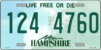 NH license plate 1244760