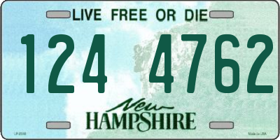 NH license plate 1244762