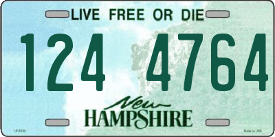 NH license plate 1244764