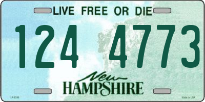 NH license plate 1244773