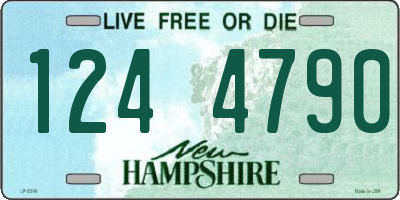 NH license plate 1244790