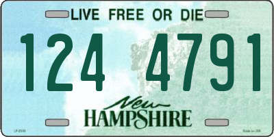 NH license plate 1244791