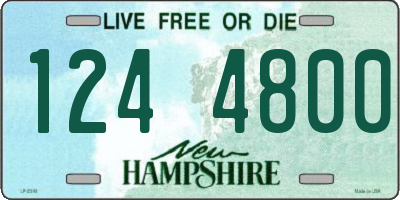 NH license plate 1244800
