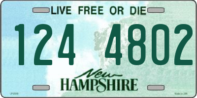 NH license plate 1244802