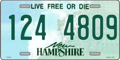 NH license plate 1244809