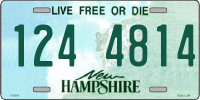 NH license plate 1244814