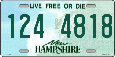 NH license plate 1244818