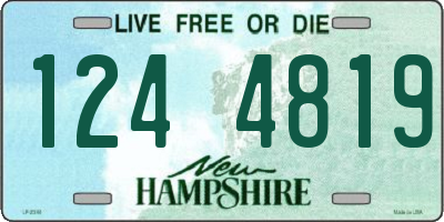 NH license plate 1244819