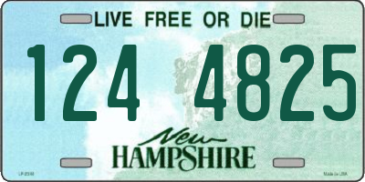 NH license plate 1244825