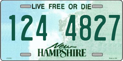 NH license plate 1244827