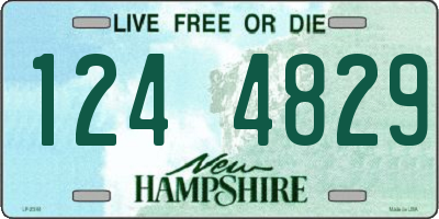 NH license plate 1244829