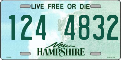 NH license plate 1244832