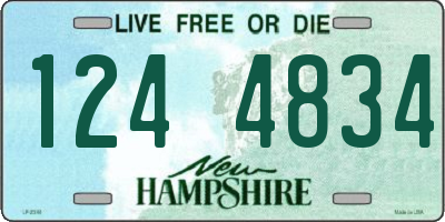 NH license plate 1244834
