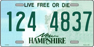 NH license plate 1244837