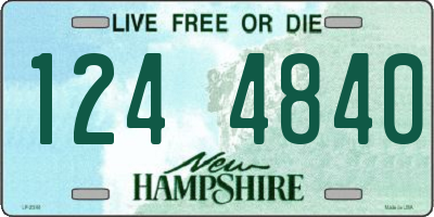 NH license plate 1244840