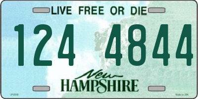 NH license plate 1244844