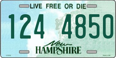 NH license plate 1244850
