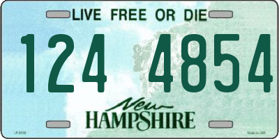 NH license plate 1244854
