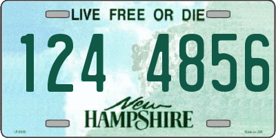 NH license plate 1244856