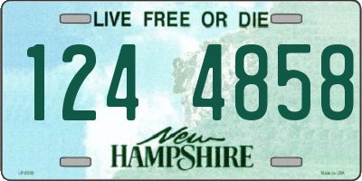 NH license plate 1244858