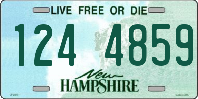 NH license plate 1244859