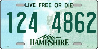 NH license plate 1244862