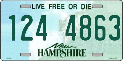 NH license plate 1244863