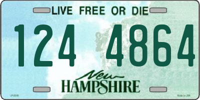 NH license plate 1244864