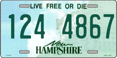 NH license plate 1244867