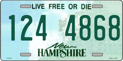 NH license plate 1244868