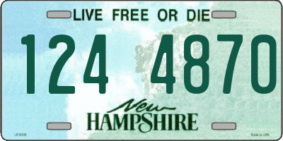 NH license plate 1244870