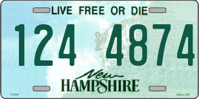 NH license plate 1244874