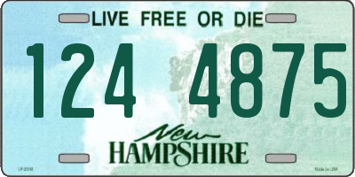 NH license plate 1244875