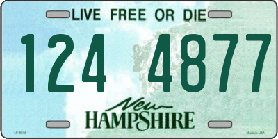 NH license plate 1244877