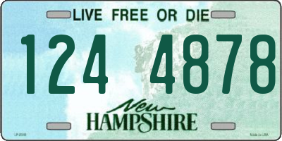 NH license plate 1244878