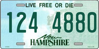 NH license plate 1244880