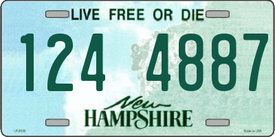 NH license plate 1244887