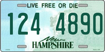 NH license plate 1244890