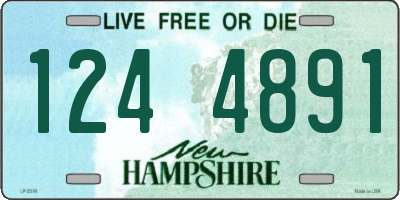 NH license plate 1244891