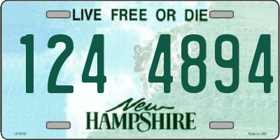 NH license plate 1244894