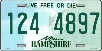 NH license plate 1244897