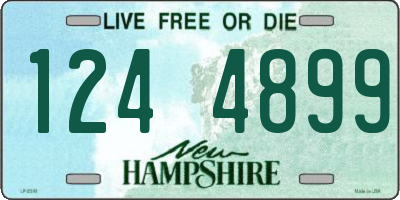 NH license plate 1244899