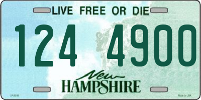 NH license plate 1244900